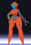  anthro anthrofied breasts deoxys elfdrago female humanoid looking_at_viewer machine mechanical nintendo nipples pok&eacute;mon pok&eacute;morph pussy robot solo space video_games 