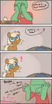  ! 2014 4koma ambiguous_gender anon blue_eyes clothing cutie_mark dialogue duo earth_pony english_text equine fan_character female feral freckles hair horse mammal micro mt my_little_pony open_mouth phone pony smile text 
