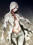  aimf hood jacket male_focus open_clothes open_jacket ruvik scar solo the_evil_within 
