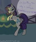  &lt;3 butt candle curtains cutie_mark english_text equine female feral fire friendship_is_magic heyitshappydoodles horn mammal my_little_pony presenting presenting_hindquarters rarity_(mlp) solo speech_bubble table text unicorn window 