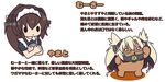  alternate_costume apron fusion kantai_collection maid_apron musashi_(kantai_collection) translation_request tray wooser_(character) wooser_no_sono_higurashi yamato_(kantai_collection) yuuki_shishin 