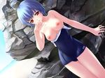  1girl breasts game_cg okitsu_ai outdoors solo tenkuu_no_yumina 