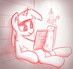  augustbebel balls book bookshelf candle cutie_mark dickgirl english_text equine feral friendship_is_magic horn horse intersex mammal monochrome my_little_pony pony sitting solo text twilight_sparkle_(mlp) unicorn 