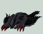  ambiguous_gender capcom claws dragon eyeless feral gore_magala monster_hunter plain_background scales scalie solo video_games wings 