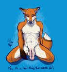  abs abstract_background anthro aoru balls black_nose canine claws english_text eyes_closed flaccid fox genital_bisection gore humanoid_penis kneeling male mammal mutilation nightmare_fuel nipples nude penis solo spread_legs spreading text what_has_science_done 