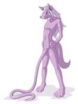  anthro balls canine hair long_hair long_penis male mammal penis plain_background purple_eyes purple_hair rubber shiny solo what what_has_science_done white_background white_hair おるごれ。＠粘土化の犬 