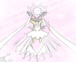  &lt;3 24651 ambiguous_gender diancie dress japanese_text looking_at_viewer mega_diancie mega_evolution nintendo pok&eacute;mon red_eyes shrug smile solo text trnaslation_request video_games 