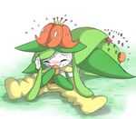  69 24651 ambiguous_gender blush cum duo eyes_closed flower japanese_text lilligant male nintendo on_top oral penis plant pok&eacute;mon scrafty sweat text video_games 