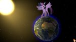  2014 brostone_brohoof cgi cutie_mark equine female feral friendship_is_magic horn light macro mammal my_little_pony outer_space planet solo source_filmmaker space star sun twilight_sparkle_(mlp) winged_unicorn wings 