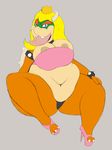  anthro big_breasts bowser breasts crossgender female koopa mario_bros mcnasty nintendo scalie solo video_games wide_hips 