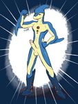  anthro caroxmaster color erection male muscles neo_spacian_aqua_dolphin nude penis solo yu-gi-oh 