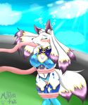  anthro armor canine dog female fullbokko_heroes kemono mammal milkteafox open_mouth oral sex solo tentacles 