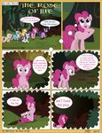  2014 absurd_res all_fours applejack_(mlp) big_ears blonde_hair blue_eyes blue_fur blue_hair comic cutie_mark dark darkness dialogue earth_pony english_text equine eyelashes female fluttershy_(mlp) forest freckles friendship_is_magic fur grass green_eyes green_hair hair hat hi_res hooves horn horse j5a4 long_hair mammal multicolored_hair my_little_pony open_mouth orange_fur orange_hair outside pegasus pink_fur pink_hair pinkie_pie_(mlp) pony purple_eyes purple_fur purple_hair rainbow_dash_(mlp) rainbow_hair rarity_(mlp) red_hair smile standing text tongue tree twilight_sparkle_(mlp) unicorn white_fur wings yellow_fur 