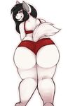  2014 anthro blythe_(character) bra butt canine chubby clothing cutievomit dingah dingo female mammal milf mother parent smirk solo underwear wide_hips 