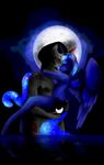  2014 anthro anthrofied art-surgery black_hair blue_hair breasts couple cutie_mark duo equine eyes_closed eyeshadow female friendship_is_magic hair horn king_sombra_(mlp) makeup male mammal moon my_little_pony night nude princess_luna_(mlp) unicorn winged_unicorn wings 