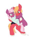  &lt;3 2014 alasou alpha_channel big_macintosh_(mlp) bipedal blonde_hair blush carrying cheerilee_(mlp) clothed clothing duo earth_pony equine eyelashes female fetlocks friendship_is_magic fur green_eyes hair horse male mammal my_little_pony pink_hair plain_background pony purple_fur red_fur smile transparent_background two_tone_hair 