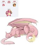  ambiguous_gender charizard dragon english_text eyes_closed feral fusion kendall_(artist) lickitung lizard nintendo plain_background pok&eacute;mon reptile scalie text tongue video_games 