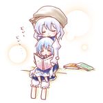  bad_id bad_pixiv_id barefoot blush book chibi cirno happy hug hug_from_behind inaba_tewi kuromame_(8gou) letty_whiterock multiple_girls remilia_scarlet sitting sitting_on_lap sitting_on_person touhou translated uu~ yukkuri_shiteitte_ne 