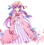  book crescent hat highres long_hair misaki_juri patchouli_knowledge purple_eyes purple_hair solo touhou 