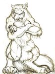  canine gift hyper lunarwolf male mammal pose silvershadowheart solo traditional_media were werewolf 