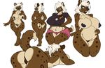  anthro anus big_breasts breasts chubby clothing female fur green_eyes hyena kame-sama88 looking_at_viewer mammal multiple_poses nipples nude one_eye_closed plain_background pregnant pussy voluptuous white_background wide_hips wink 