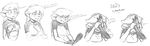  2014 anthro blush breasts choker clothed clothing comic dialogue duo english_text facepalm female greyscale hair hand_holding katie_(t-kay) long_hair love mammal monochrome mouse necklace rodent solo_focus standing t-kay text 