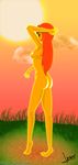  adventure_time breasts butt female flame_princess humanoid jrtmrx not_furry nude solo standing 