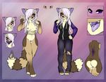  anthro back barefoot breasts brown_fur clothed clothing fangs female fur hair hoodie jeans long_hair mammal model_sheet morgan nipples nude pink_hair purple_eyes pussy raccoon shadowfox89666 solo standing tongue tongue_out torn_clothing 