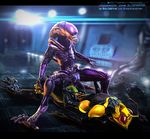  3d alien alien_(franchise) anal anal_penetration anthro arthropod claws cowgirl_position detailed digital_media_(artwork) drooling duo erection gay hi_res insect interspecies male on_top penetration penis purple_body salireths saliva sex spacecraft straddling unusual_penis xenomorph yellow_body 