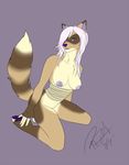  anthro female hair long_hair mammal morgan raccoon rielity shadowfox89666 solo white_hair 