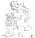  anthro balls bowser canine clothing duo erection forced fox fox_mccloud gay imminent_rape male mammal mario_bros monochrome nintendo nude open_mouth penis plain_background reptile scalie shell size_difference spikes star_fox teeth uncut video_games wolfblade 