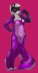  bioluminescence feline female glowing goo hypnosis ikani inanimate ivory-raven leopard mammal mind_control nude purple_goo rubber sculpture snow_leopard solo standing statue transformation 