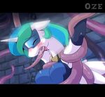  2014 all_the_way_through animated anthro blush breasts equine female forced friendship_is_magic horn mammal mask my_little_pony oze penetration princess_celestia_(mlp) rape solo suit tentacles winged_unicorn wings 