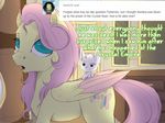  2014 angel_(mlp) duo english_text equine evehly female feral fluttershy_(mlp) friendship_is_magic lagomorph male mammal my_little_pony pegasus rabbit text wings 