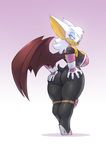  2014 anthro bat big_breasts big_butt bigdad breasts butt clothing female looking_at_viewer looking_back mammal rouge_the_bat sega smile solo sonic_(series) tight_clothing wings 