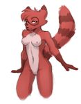 8chan anthro breasts canine female fox looking_at_viewer mammal pussy solo unknown_artist 