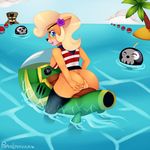  bandicoot bomb boots breasts clothing cloud coco_bandicoot crash_bandicoot_(series) cute explosives female flower half_naked mammal marsupial nipples pinup pirate plant popesslodovica pose presenting pussy sea shirt side_boob sky solo tree tropical vehicle video_games water 