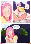  doxy english_text female fluttershy_(mlp) friendship_is_magic green_skin group human humanized mammal my_little_pony text unknown_species 