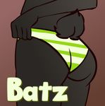  ambiguous_gender bat biobatz butt butt_shot clothing fur mammal mushyfox panties rear_view solo underwear 