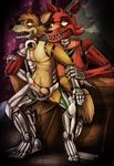  anal anthro canine cum cum_drip dripping duo fan_character five_nights_at_freddy&#039;s fox foxy_(fnaf) foxyofthepiratecove from_behind gay knot machine male mammal mechanical penis robot selfcest square_crossover yellow_eyes 
