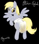  blonde_hair derpy_hooves_(mlp) diaper digital_media_(artwork) equine feces female feral friendship_is_magic hair horse mammal messy_diaper my_little_pony oliver_england pony 