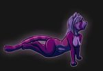  encasement female goo ivory-raven lying mammal nude purple_goo red_panda rubber shea shiny solo transformation 