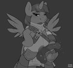  2014 animal_genitalia balls dickgirl digital_media_(artwork) duo equine erection friendship_is_magic greyscale hair half-closed_eyes horn horsecock intersex looking_at_viewer mammal monochrome my_little_pony penis sweat twilight_sparkle_(mlp) vein winged_unicorn wings zonkpunch 