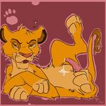  &lt;3 cub disney erection feline fuf lion male mammal penis simba solo the_lion_king young 