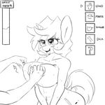  2014 animal_genitalia anthro areola big_breasts blush breast_fondling breast_grab breasts cutie_mark disembodied_hand doggie999 duo equine erect_nipples erection fan_character female fondling horn horse horsecock huge_breasts male mammal monochrome my_little_pony navel nipple_play nipple_pull nipples nude penis sketch sweat tongue unicorn 