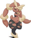  belly cotton female hybridprojectalpha lagomorph looking_at_viewer lopunny mammal mega_evolution mega_lopunny navel nintendo one_eye_closed overweight pink_sclera pok&eacute;mon pussy rabbit smile solo thick_thighs video_games voluptuous wide_hips wink 