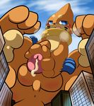  2011 3_fingers 3_toes anus balls blue_eyes blush buizel cock_pointing_towards_viewer cum dripping fangs japanese kify looking_at_viewer macro male masturbation nintendo open_mouth orgasm penis pok&eacute;mon solo toes video_games 