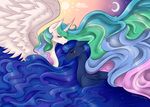  crying duo equine eyes_closed female feral friendship_is_magic horn mammal my_little_pony pastel-circus princess_celestia_(mlp) princess_luna_(mlp) tears winged_unicorn wings 