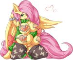  &lt;3 alpha_channel anthro bedroom_eyes big_breasts blush bound breasts clamps clitoris clothing equine erect_nipples feathers female fluttershy_(mlp) friendship_is_magic fur hair hi_res hooves kneeling lactating legwear long_hair looking_at_viewer mammal milk my_little_pony nipples open_mouth pasties pegasus pink_hair pussy smile solo stockings suddenhack sweater teal_eyes wings yellow_fur 