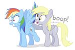  2014 alpha_channel boop derpy_hooves_(mlp) dm29 duo equine female feral friendship_is_magic mammal my_little_pony pegasus rainbow_dash_(mlp) wings 